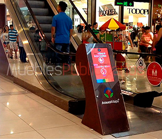 Protectores de Escaleras Mecanicas tipo Totem Mall AraucoMaipu